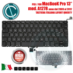 TASTIERA APPLE MACBOOK PRO 13" POLLICI A1278 2009 2010 2011 2012 ITALIANA QWERTY UNIBODY