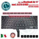 Tastiera ita apple macbook air 11 a1370 a1465 2010 2011 2012 2013 2014 2015 keyboard qwerty viti di fissaggio