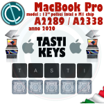 KEY TASTO CLIP PER APPLE MACBOOK PRO 13" A2289 A2338 M1 CHIP 2020 PER TASTIERA TASTI KEYCAPS