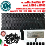 Tastiera italiana di ricambio per Apple Macbook Air 13 A1369 2010 2011 A1466 2012 2013 2014 2015 2017 illuminazione e viti