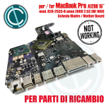 SCHEDA MADRE APPLE MACBOOK PRO A1286 15" 2009 MOTHER BOARD 2.53G 820-2533-B FAULTY