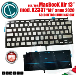 Tastiera italiana di ricambio per Apple Macbook Air 13" A2337 M1 2020 retro illuminazione viti