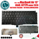 TASTIERA ITALIANA ITA PER APPLE MACBOOK AIR 13" A2179 2020 RETROILLUMINAZIONE VITI