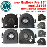 VENTOLA APPLE MACBOOK PRO RETINA A1398 15" ANNO 2012 EARLY 2013 E ANNO LATE 2013 2014 2015 FAN CPU SINISTRA DESTRA COPPIA VENTOLE L & R ORIGINAL