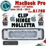 CLIP FARFALLA HINGE X TASTO ESC ESCAPE APPLE MACBOOK PRO A1708 13" ANNO 2016 2017