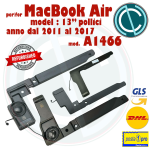 ALTOPARLANTI SPEAKERS PER APPLE MACBOOK AIR 13" A1466 CASSE AUDIO ALTOPARLANTE SPEAKER 2011 2012 2013 2014 2015 2016 2017
