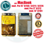 SCHEDA WIFI AR5BXB72 PER APPLE MACBOOK PRO CARD COMBO BOARD AIRPORT WIRELLES 607-0369-A 607-0368-A 2006