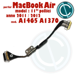 CAVO DISPLAY LVDS APPLE MACBOOK AIR A1370 A1465 11" MID 2011 MID 2012 FLAT CABLE FLEX SCREEN LCD 