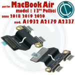 POWER BOARD PORTE DC IN JACK USB-C APPLE MACBOOK AIR 13" POLLICI A1932 A2179 A2337 M1 2018 2019 2020 821-01658-A