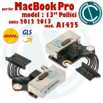 CONNETTORE DI RICARICA MAGSAFE APPLE MACBOOK PRO 13" A1425 2012 2013 820-3248-A POWER JACK DC IN 