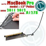 ANTENNA BLUETOOTH PER APPLE MACBOOK PRO A1278 13" POLLICI ANNO 2011 2012 MC700 MC 724 MD313 MD314 056-3517-B