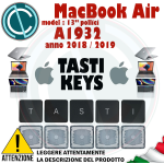 KEY TASTO CLIP PER APPLE MACBOOK AIR 13" A1932  KEYBOARD TASTIERA TASTI KEYCAPS 2018 2019