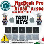 KEY TASTO CLIP PER APPLE MACBOOK PRO 13" A1989 15" A1990  KEYBOARD TASTIERA TASTI 2018 2019