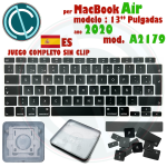 JUEGO COMPLETO DE TECLAS PARA TECLADO DE CONFIGURACION QWERTY ALEMAN APPLE MACBOOK AIR A2179