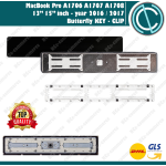 BARRA SPAZIATRICE CLIP FARFALLA X TASTIERA APPLE MACBOOK PRO 13" 15" A1706 A1707 A1708 ANNO 2016 2017