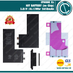 KIT BATTERIA SENZA CHIP DA SALDARE PER IPHONE XS SET ADESIVO CAVO PARI ORIGINALE