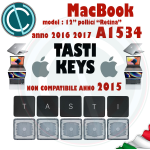 KEY TASTO CLIP PER TASTIERA APPLE MACBOOK RETINA A1534 12" 2016 2017 TASTI KEYCAPS