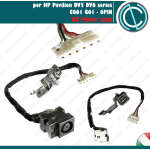 POWER JACK DC ALIMENTAZIONE HP COMPAQ CQ61 G61 CQ71 DV5 DV6 DV7 CAVO 6 PIN NOTEBOOK 