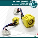 POWER JACK DC CONNETTORE ALIMENTAZIONE LENOVO THINKPAD IBM T61 R61 R400 T400 CAVO 5 PIN 4CM