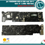 SCHEDA MADRE APPLE MACBOOK AIR A1466 13" MID 2013  CORE I5 1.3GHZ 4GB 820-3437-A MOTHER BOARD MAIN LOGIC