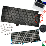 TASTIERA ITALIANA ITA RETRO ILLUMINAZIONE VITI PER APPLE MACBOOK PRO 16" A2485 CHIP M1 ANNO 2021