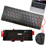 Tastiera Italiana di ricambio per Apple Macbook Pro retina 13" A1708 qwerty con retro illuminazione e pannello posteriore