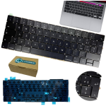 Tastiera con retro illuminazionedi ricambio italiana con pannello posteriore per Apple Macbook pro 13" 15" A1706 A1707 2016 2017 qwerty modello con touchbar