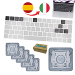 Set kit sostituzione tasti e clip conversione tastiera da spagnolo a italiano per apple macbook air a2681 13 m2 2022