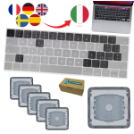 Kit sostituzione tasti conversione tastiera italiano apple macbook pro 15 A1990 2018 2019