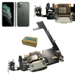 Connettore Ricarica Apple Iphone 11 Pro Microfono Flat Dock Chip Di Carica Grigio pari all'originale