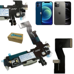 Connettore ricarica flat dock carica ricambio Apple iPhone 12 12 pro grigio pari all'originale