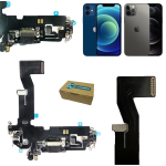 Connettore ricarica flat dock carica ricambio Apple iPhone 12 12 pro nero pari all'originale