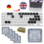 Replacement kit conversion british keyboard apple macbook air a2941 15 2023 m2
