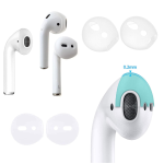 5x paia gommini cover protettivi in silicone per auricolari apple airpods 1 & 2 e earpods