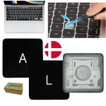 Key caps + Clip scissor keyboard Danish for Apple Macbook Pro 13" 16" 2019 2020 2022 A2141 A2251 A2289 A2338 M1 M2