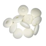 X10 spugnette spugne gomma piuma auricolari on-ear bianco per iPhone Samsung Huawei
