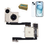 Fotocamera posteriore originale di ricambio per Apple iPhone 15 riparazione rear back camera