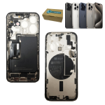 Telaio struttura frame per Apple iPhone 15 Pro senza vetro con batteria originale