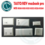 APPLE MACBOOK PRO A1150 A1151 A1211 A1212 A1226 A1260 KEYBOARD KEY TASTI COLOR ARGENTO