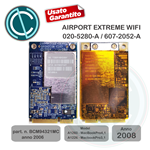 APPLE MACBOOK PRO A1260 A1226 SCHEDA WIFI CARD AIRPORT EXTREME BCM94321MC ORIGINAL