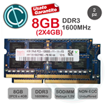HYNIX MEMORIA RAM 8GB 2X4GB 2Rx8 PC3 12800S DDR3 1600MHZ SODIMM LAPTOP MACBOOK NOTEBOOK