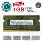 SAMSUNG MEMORIA RAM 1GB 1Rx8 PC3 8500S DDR3 1066MHZ SODIMM MACBOOK LAPTOP NOTEBOOK