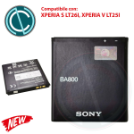 BATTERIA SONY BA800 1700 mAh CAPACITA' ORIGINALE PER XPERIA S XPERIA V IN BULK