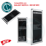 SAMSUNG BATTERIA GALAXY NOTE 4 N910S ORIGINALE EB-BN910BBE 3220 MAH 4PIN IN BULK