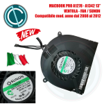 APPLE MACBOOK PRO A1278 A1342 BIANCO IN POLICARBONATO VENTOLA FAN CPU GPU SUNON 1,7W DC5V ORIGINAL GENUINE