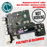 SCHEDA MADRE APPLE MACBOOK PRO A1278 13" 2009 MOTHER BOARD CORE 2 DUO 2,26 GHZ 820-2530-A FAULTY