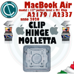 CLIP FORBICE HINGE X TASTI APPLE MACBOOK AIR 2020 A2179 A2337 INTEL M1 MECCANISMO TASTO