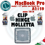 CLIP FARFALLA HINGE X TASTI APPLE MACBOOK PRO RETINA A2159 13" ANNO 2019